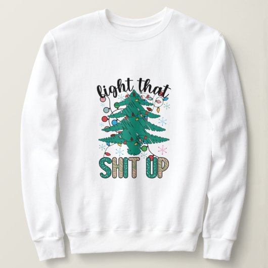 クリスマスを飾る スウェットシャツ (デザイン正面)