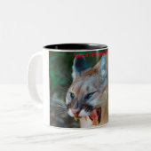 クリスマスを飾る ツートーンマグカップ (正面左)