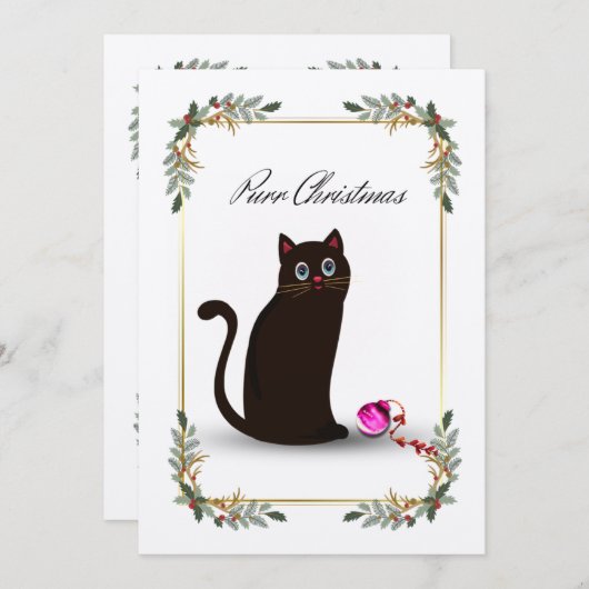 クリスマスを飾る 招待状 (正面/裏面)