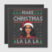 クリスマスを La La La ダサいXmasスウェーター カマラ (正面/裏面)