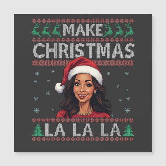 クリスマスを La La La ダサいXmasスウェーター カマラ (正面)