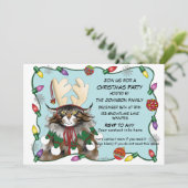 クリスマスアおもしろいントラー猫 招待状 (スタンド正面)