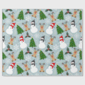 クリスマスアイコンのコレクション ラッピングペーパー (フラット)