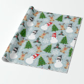 クリスマスアイコンのコレクション ラッピングペーパー (アンロールド)