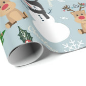 クリスマスアイコンのコレクション ラッピングペーパー (ロールコーナー)