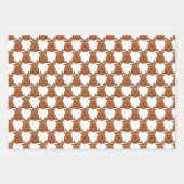 クリスマスアイコンデザイン折り返し紙セット ラッピングペーパーシート (正面2)