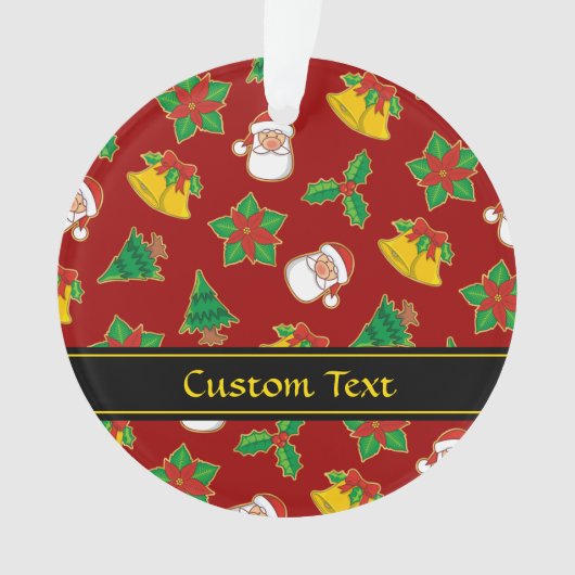 クリスマスアイコンパターン オーナメント (正面)