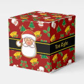 クリスマスアイコンパターン フェイバーボックス (正面サイド)