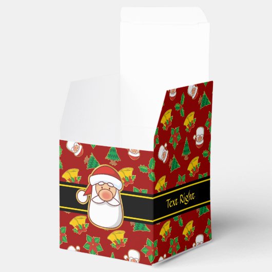 クリスマスアイコンパターン フェイバーボックス (オープン)