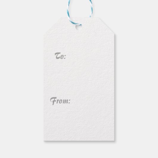 クリスマスアイコンレッドスクウェアズホリデーアートクラシック ギフトタグ (裏面)