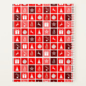 クリスマスアイコンレッドスクウェアズホリデーアートクラシック プランナー手帳 (裏面)