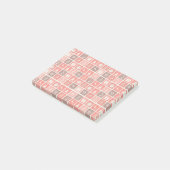 クリスマスアイコンレッドスクウェアズホリデーアートクラシック ポストイット (アングル)