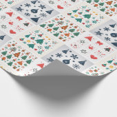 クリスマスアイコン ラッピングペーパー (角)