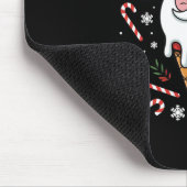 クリスマスアイスクリームモンスターDを溶かすのが怖い マウスパッド (コーナー)