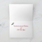 クリスマスアイススケートで滑るラブラドール シーズンカード (内部)