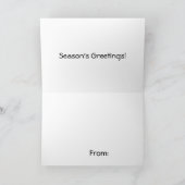 クリスマスアイススケートで滑る シーズンカード (内部)