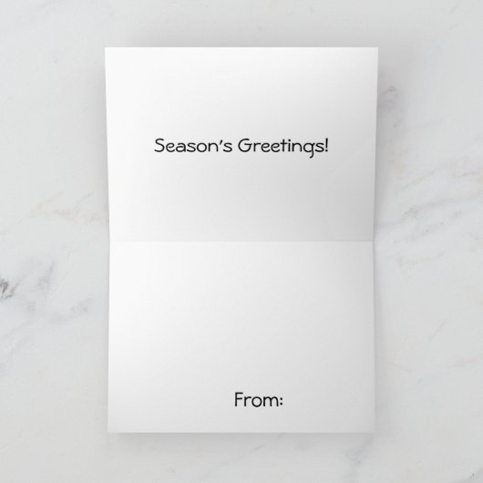 クリスマスアイススケートで滑る シーズンカード (内部)