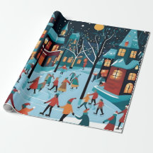 クリスマスアイススケートで滑る。