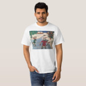 クリスマスアイススケートで滑る Tシャツ (正面フル)