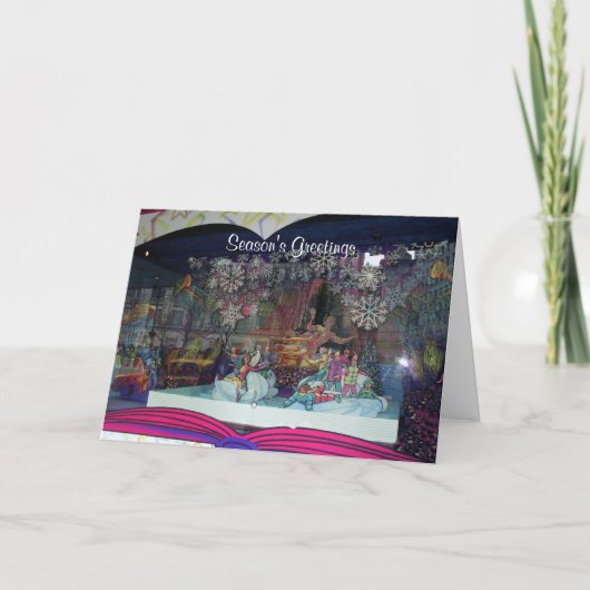 クリスマスアイススケートのシーズンのグリーティングカード シーズンカード (正面)