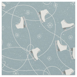 クリスマスアイススケートパターン – クリスマスギフト ファブリック