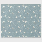 クリスマスアイススケートパターン – クリスマスギフト ラッピングペーパー (フラット)