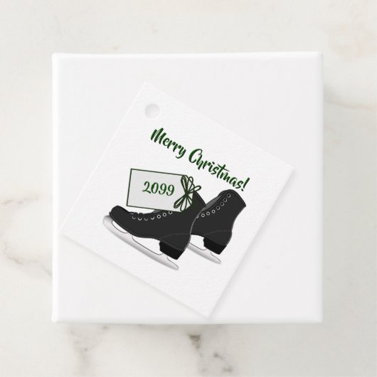 クリスマスアイススケートパッケージギフトプレゼントラベル フェイバータグ (インサイチュ)