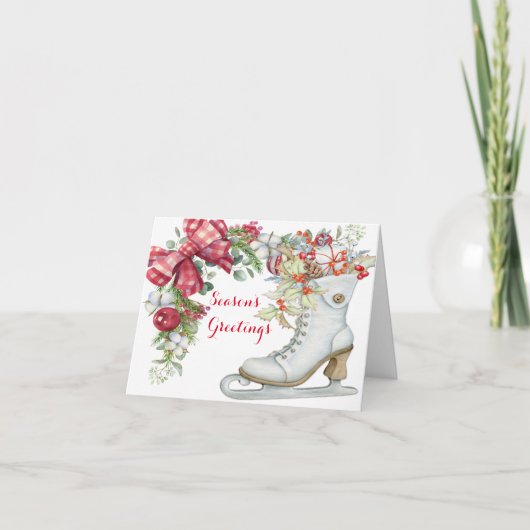 クリスマスアイススケート シーズンカード (正面)