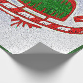 クリスマスアイススケート –  ラッピングペーパー (角)