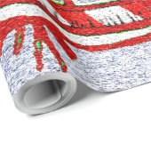 クリスマスアイススケート –  ラッピングペーパー (ロールコーナー)