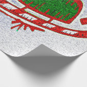 クリスマスアイススケート –  ラッピングペーパー (角)