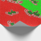 クリスマスアイススケート –  ラッピングペーパー (角)