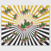 クリスマスアイススケート –  ラッピングペーパー (フラット)