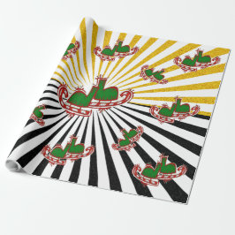 クリスマスアイススケート –  ラッピングペーパー