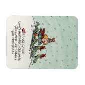 クリスマスアイススヘビホリデーカード マグネット (横)