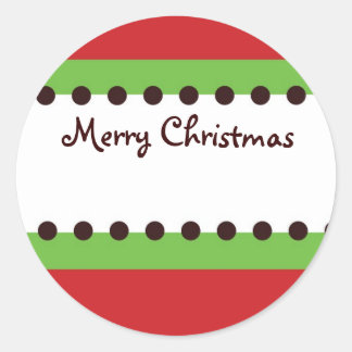 クリスマスアイテムのギフトシール ラウンドシール