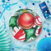 クリスマスアイテム ペーパープレート (パーティー)