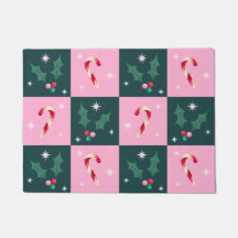 クリスマスアイビー、星付きキャンディーケーン