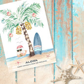 クリスマスアイランドサーフサンタアロハトロピカルビーチ シーズンカード