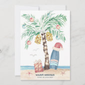 クリスマスアイランドサーフサンタトロピカルビーチ シーズンカード (正面)