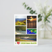 クリスマスアイランド – 大好き – ポストカード (スタンド正面)