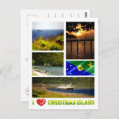 クリスマスアイランド – 大好き – ポストカード (正面/裏面)