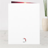 クリスマスアイリッシュウルフハウンドカード カード (裏面)