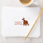 クリスマスアイリッシュセッター ラベル (インサイチュ)