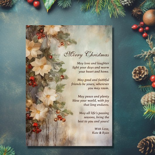 クリスマスアイリッシュ賛美ズ |冬かわいらしの花 シーズンカード