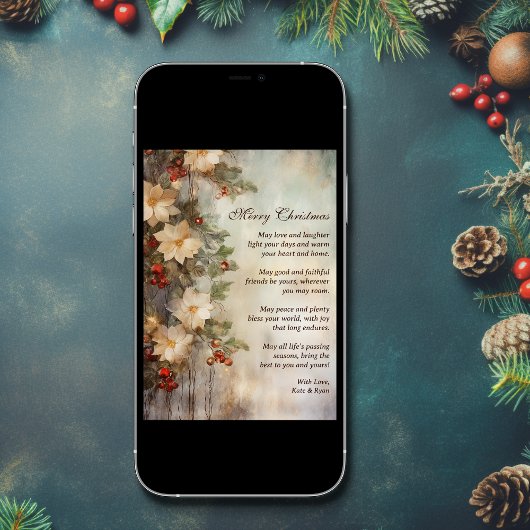 クリスマスアイリッシュ賛美ズ |冬かわいらしの花 シーズンカード