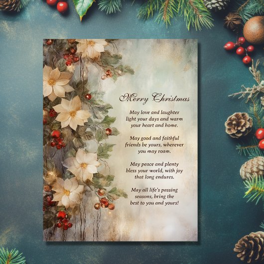 クリスマスアイリッシュ賛美ズ |冬かわいらしの花 シーズンポストカード