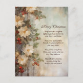 クリスマスアイリッシュ賛美ズ |冬かわいらしの花 シーズンポストカード (正面)
