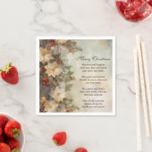 クリスマスアイリッシュ賛美ズ |冬かわいらしの花 スタンダードカクテルナプキン (インサイチュ)