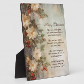 クリスマスアイリッシュ賛美ズ |冬かわいらしの花 フォトプラーク (側面)